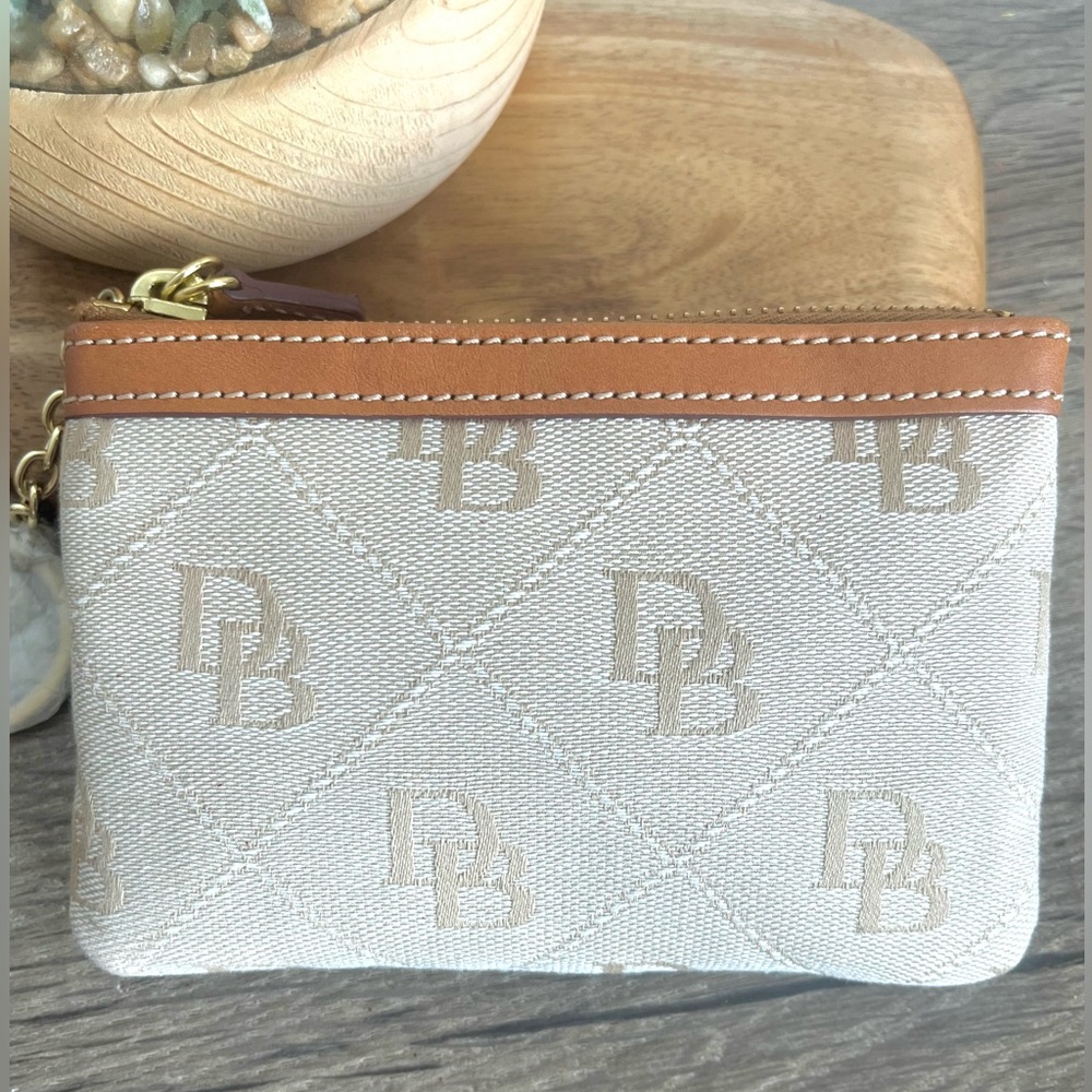 Dooney & Bourke Beige and Tan Wristlet - Picture 2 of 12